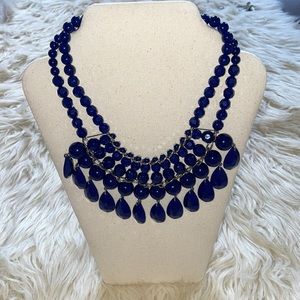 Blue statement necklace